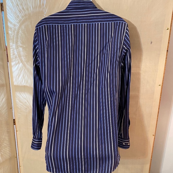 PAUL & SHARK Men’s Blue Striped Button Down Shirt Sz M - Picture 6 of 9